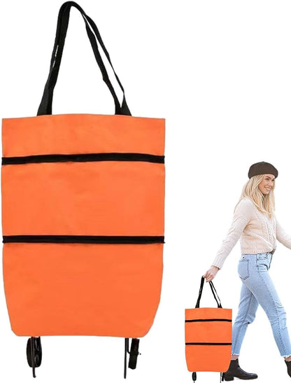 Zložljiva nakupovalna torba na kolesih – RollBag Smart