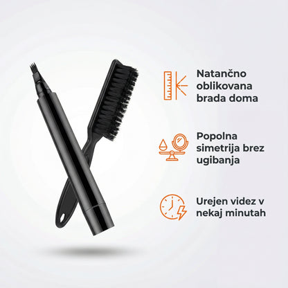 Allverto pero in krtača za brado Beard Filler