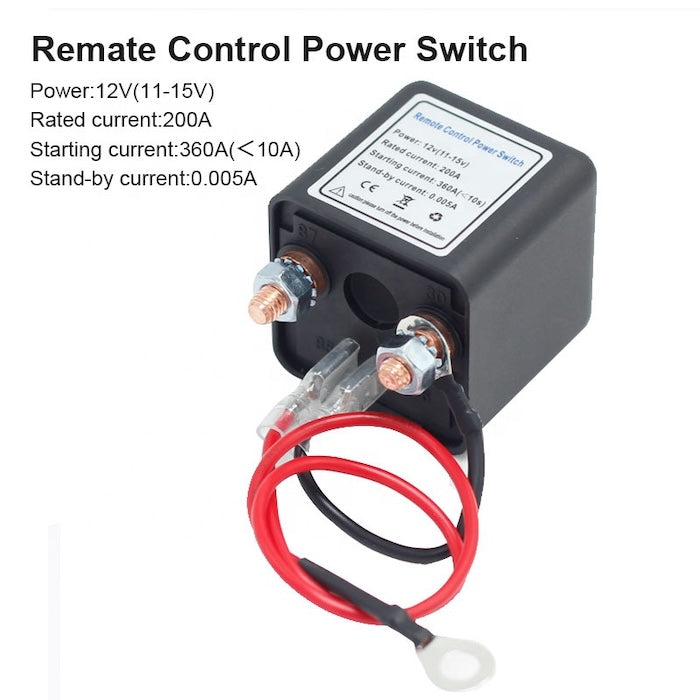 Wireless Remote Control Battery Relay Switch