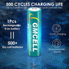 GMCELL 8-batteries pack (4xAA, 4xAAA) -1000 charging cycles