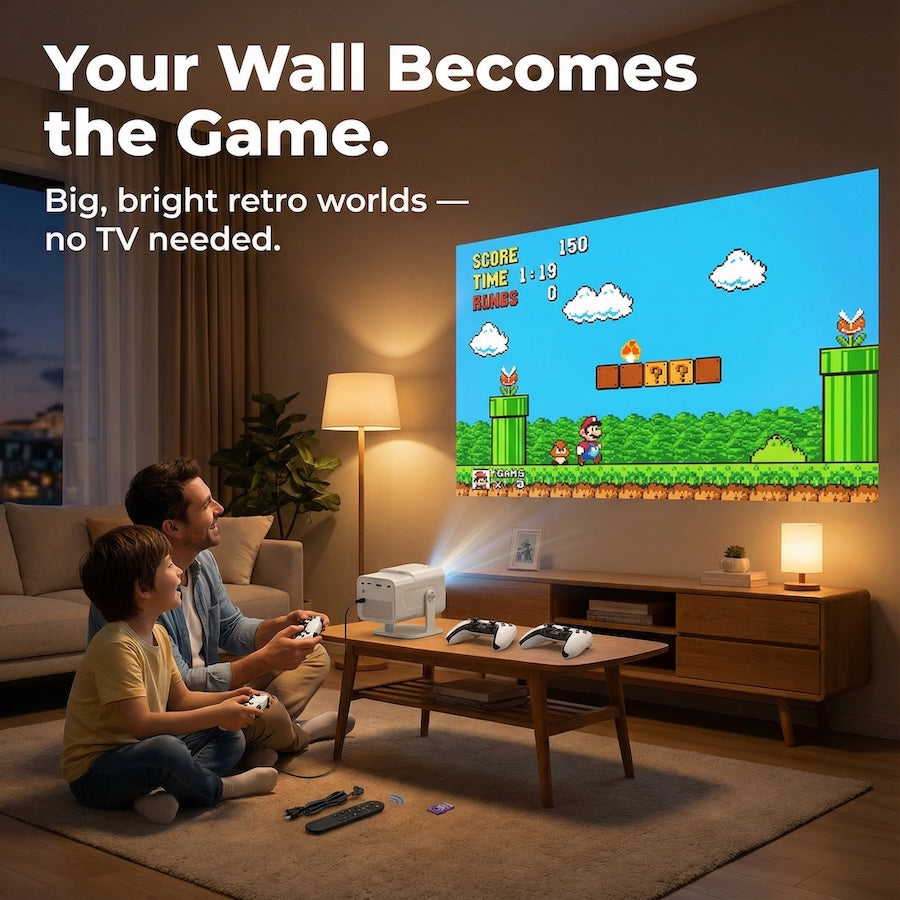 Allverto™ Retro Gaming Projector