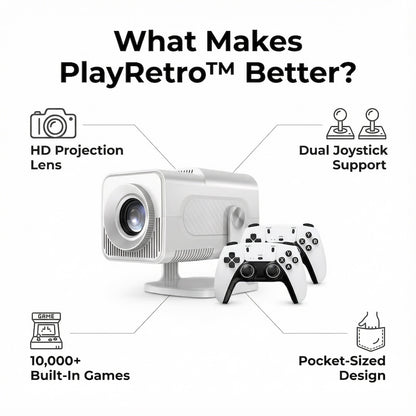 Allverto™ Retro Gaming Projector