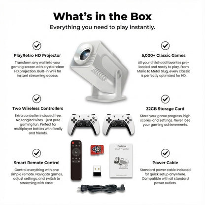 Allverto™ Retro Gaming Projector