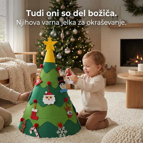 Montessori božična jelka za malčke