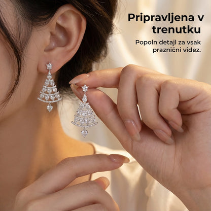 Elegantni praznični uhančki