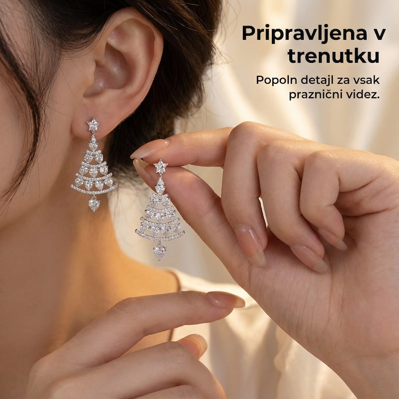 Elegantni praznični uhančki