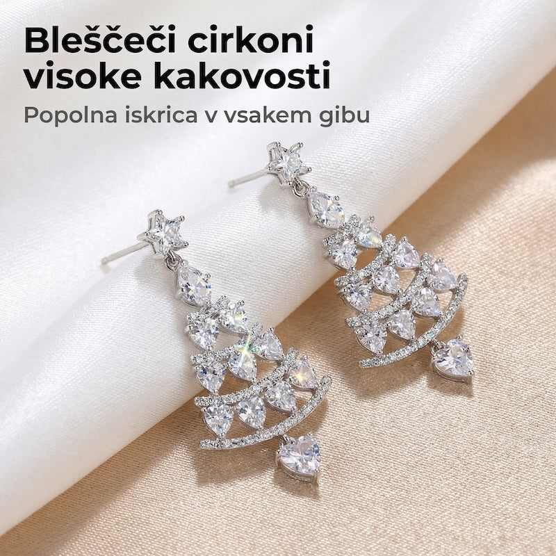 Elegantni praznični uhančki