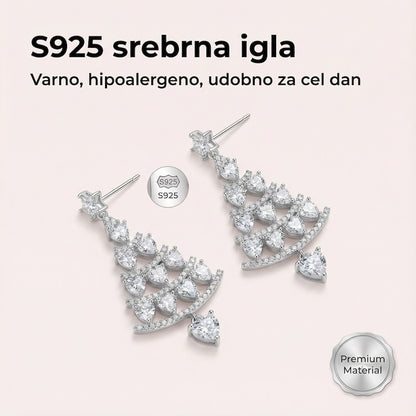 Elegantni praznični uhančki