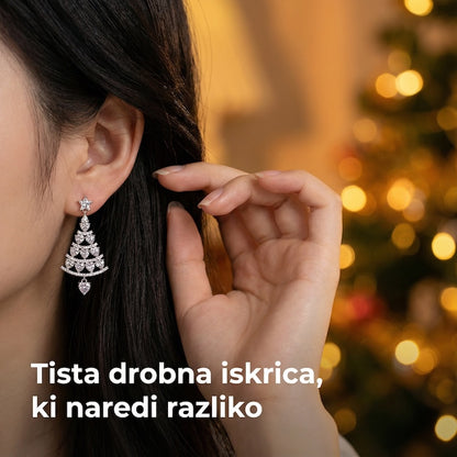 Elegantni praznični uhančki