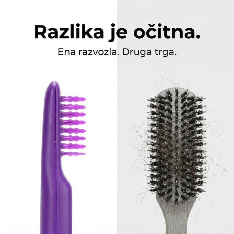 Krtača za razčesavanje las otrok brez bolečine