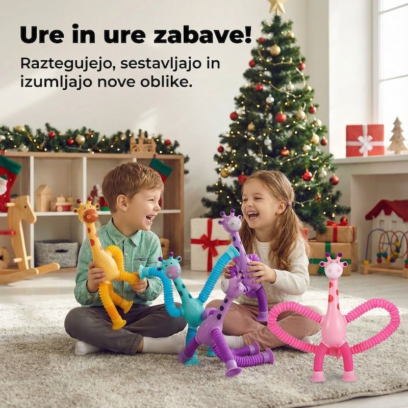 Raztegljiva Žirafa s Priseski