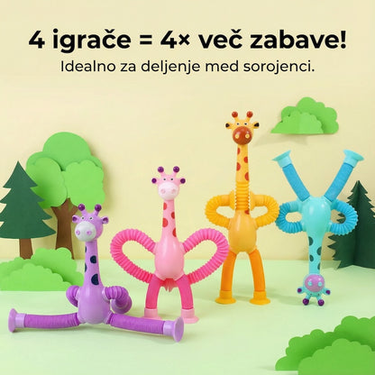Raztegljiva Žirafa s Priseski